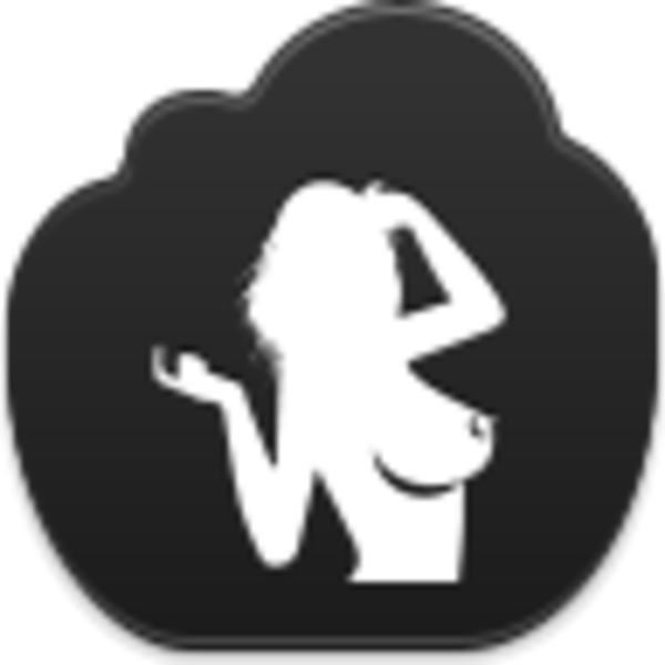Sexy Girl Icon Image - Sexy Pink Girl Art (600x600), Png Download