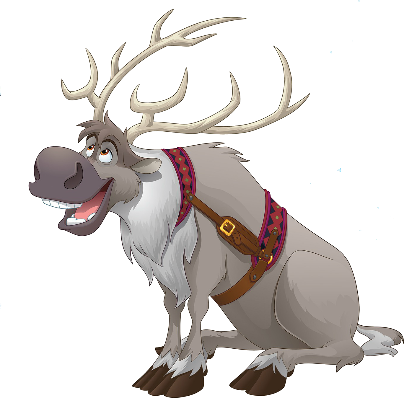 Antler Clipart Sven - Samolepicí Dekorace Na Zeď Dk2303 Ledové Království (1411x1391), Png Download