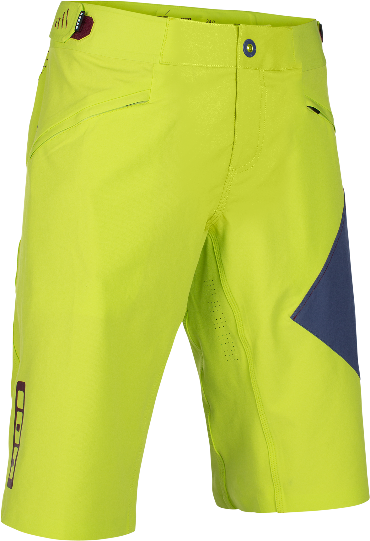 47702-5710 9 - Ion Lime Punch 2017 Scrub Amp Mtb-shorts (2000x2000), Png Download