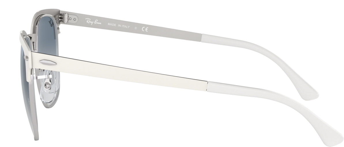 Sunglasses Ray Ban Clubmaster Metal White Rb3716 9088/3f - Plastic (1920x1080), Png Download