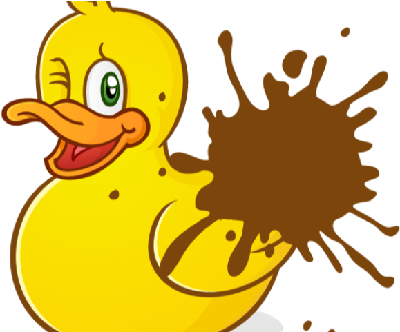 Mud Clipart Splat - Muddy Rubber Duck Clipart (640x480), Png Download