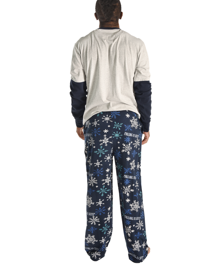 Set - Falling To Sleep Snowflake Men's (863x1050), Png Download