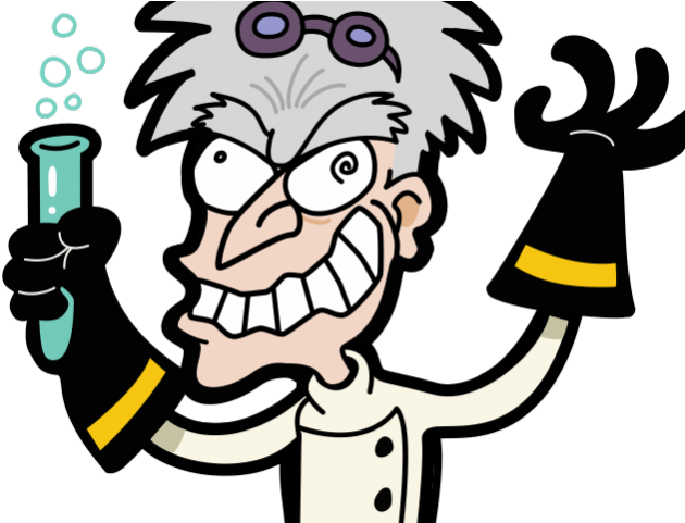 Brain Clipart Transparent Background - Mad Scientist (640x480), Png Download