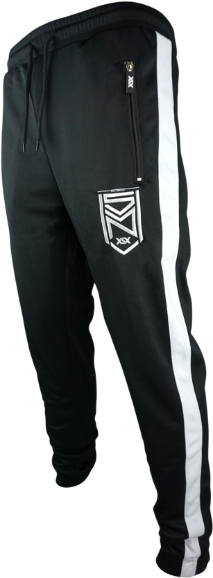 Crest Logo Black Tracksuit Bottoms - Crest (720x835), Png Download