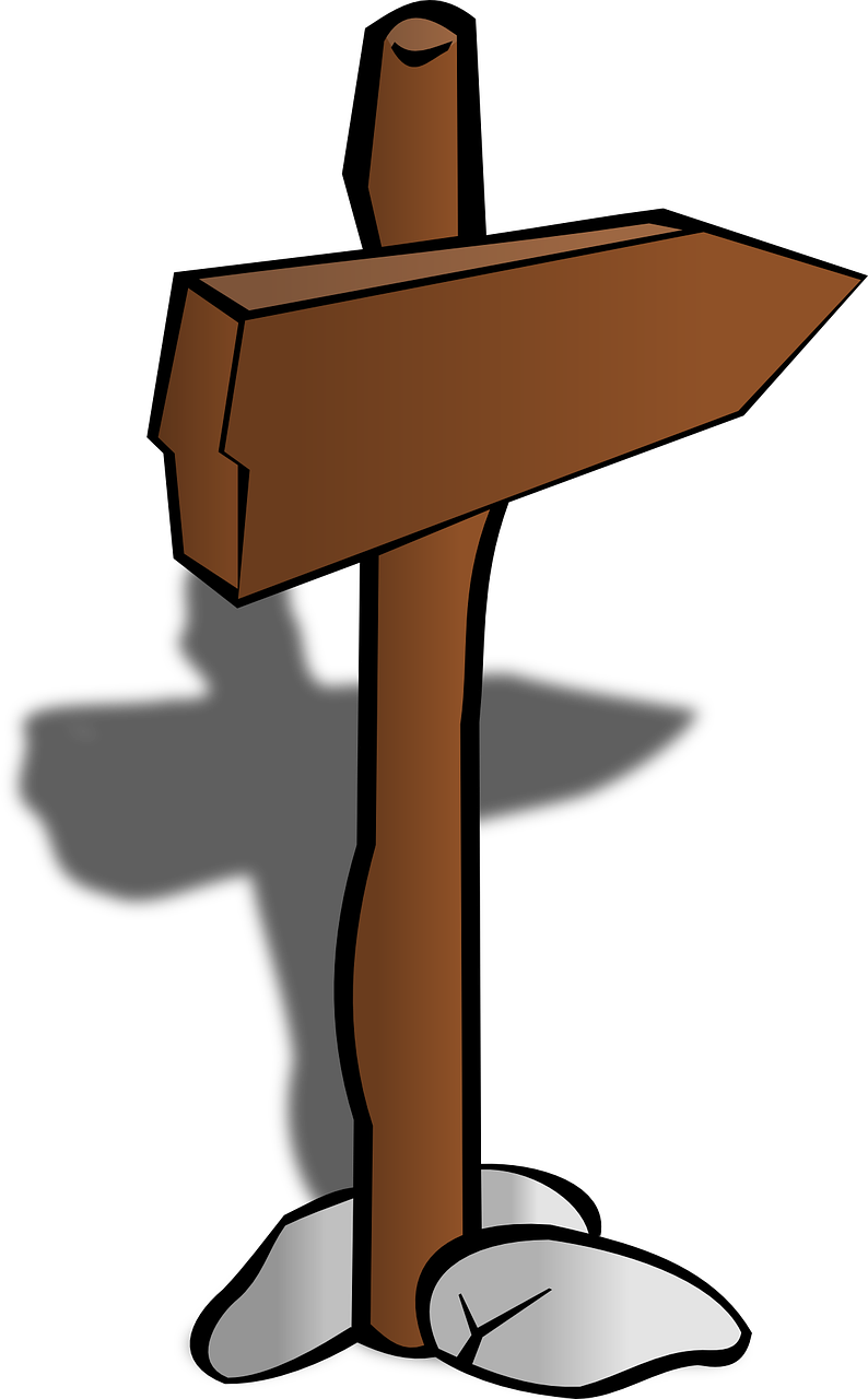 Jesus On The Cross Cartoon 9, Buy Clip Art - Cartoon Sign Post Png (446x720), Png Download