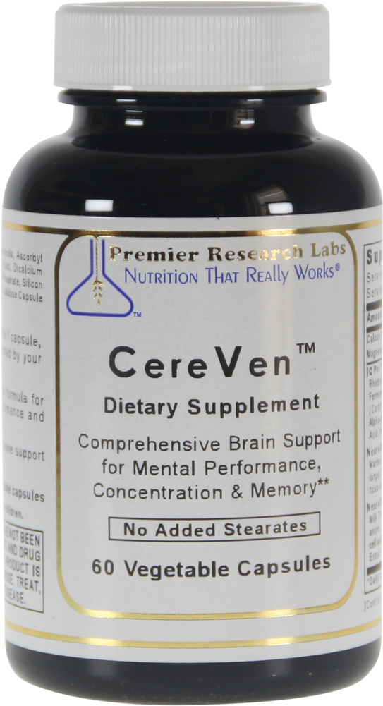 Brain Complex, 60 Capsules - Premier Research Labs Daily One - 60 Vegetable Capsules (1100x1100), Png Download