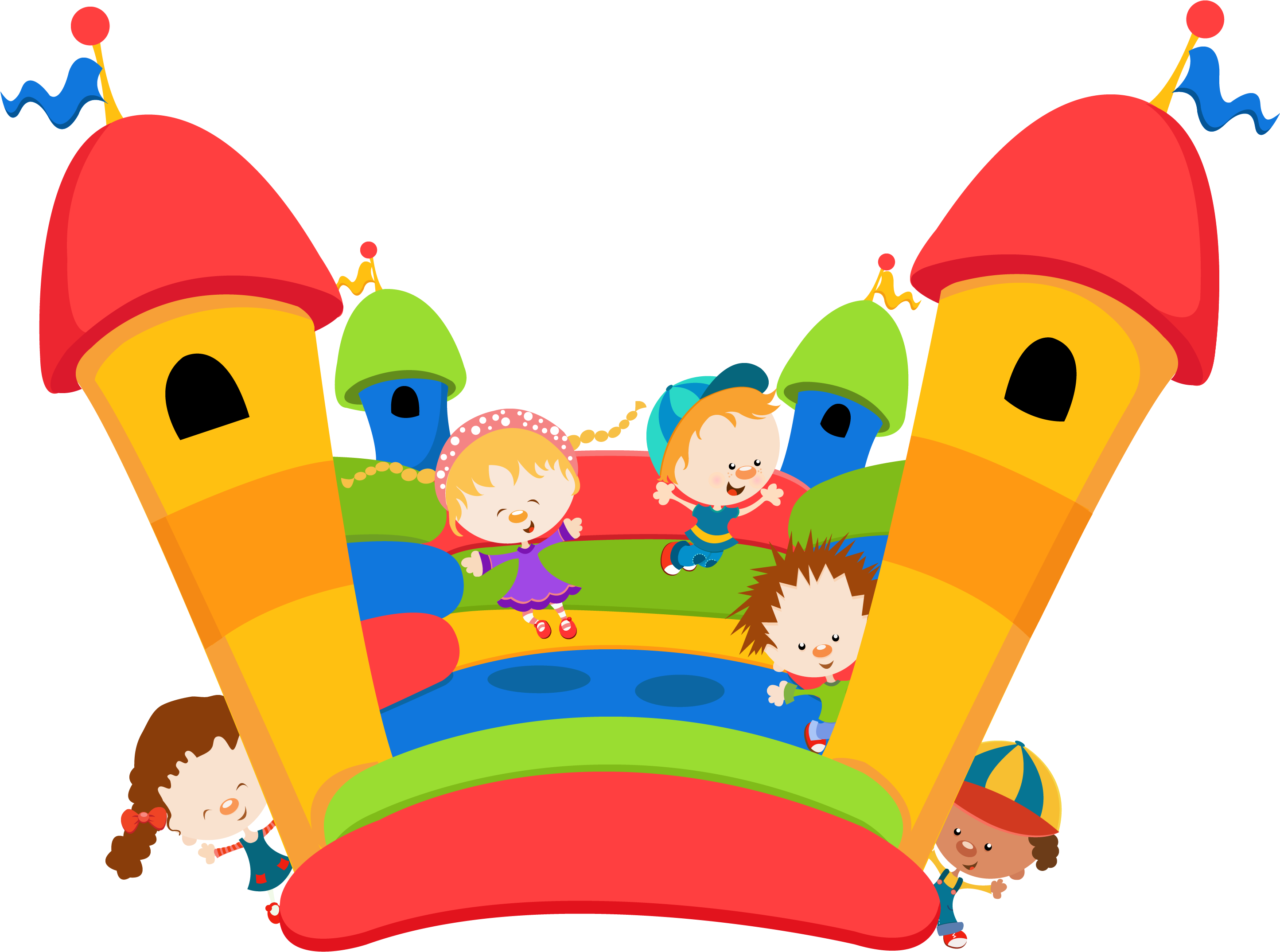 Home - Bouncycastle - Bouncing Castle Vector (3297x2200), Png Download