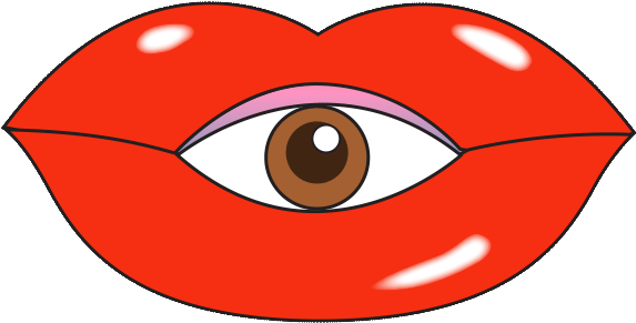 Lips Gif - Eye (618x618), Png Download