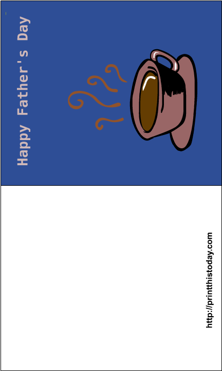 Happy Fathers Day Card - Father's Day (612x792), Png Download