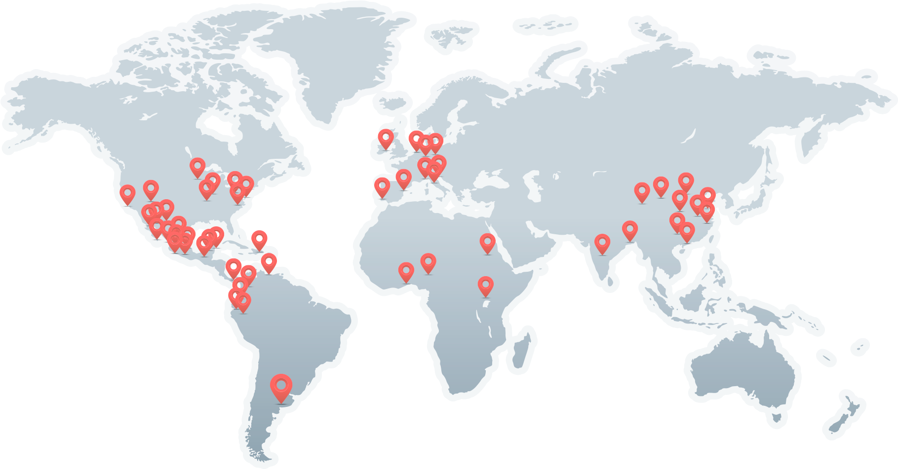 Chapter Highlight Brooklyn, Ny - Blue World Map Blank (1920x1080), Png Download