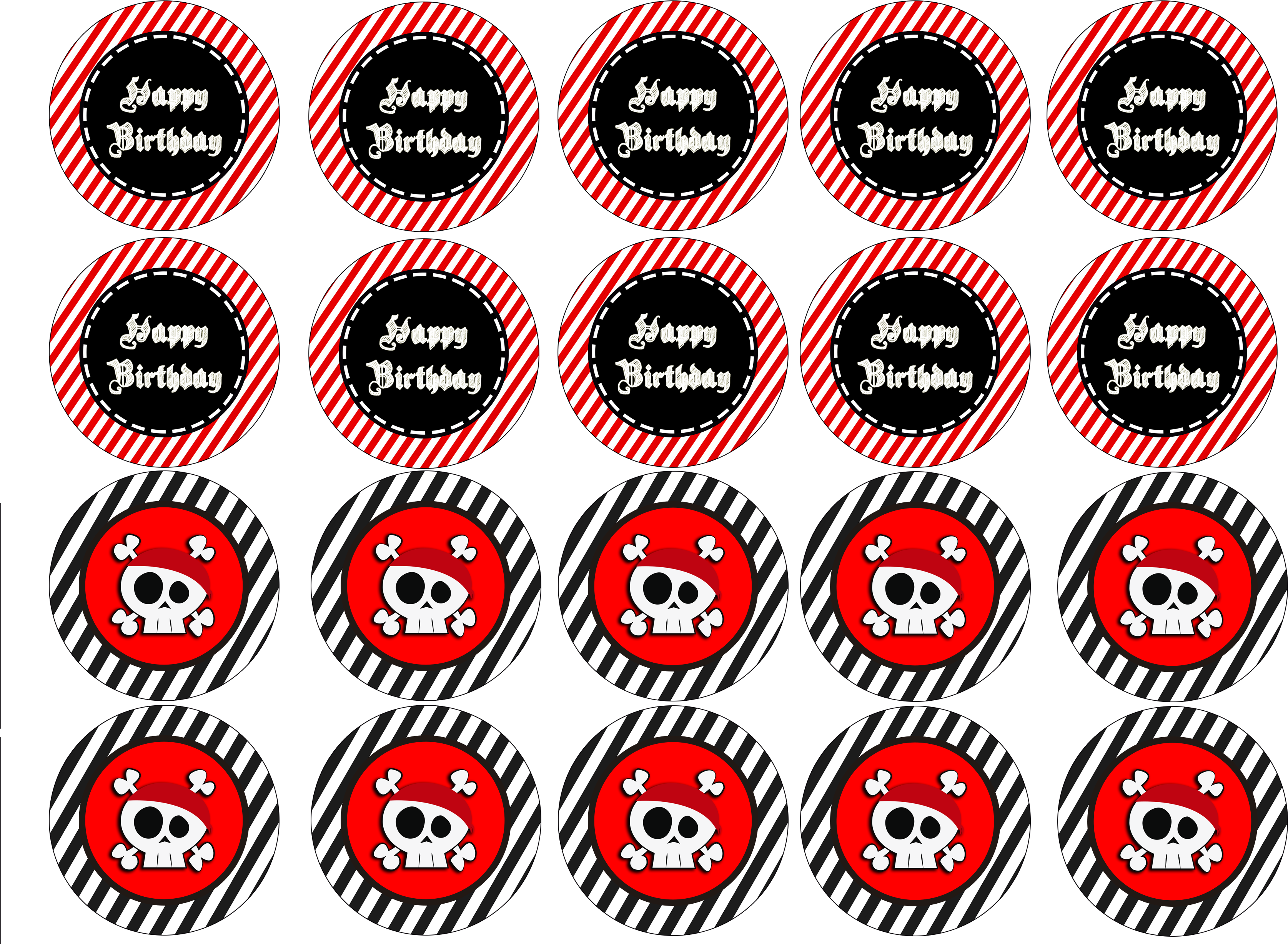 #pirate #skull #toppers #cupcakes #birthday Pirate - East India Company All Coins (3508x2480), Png Download