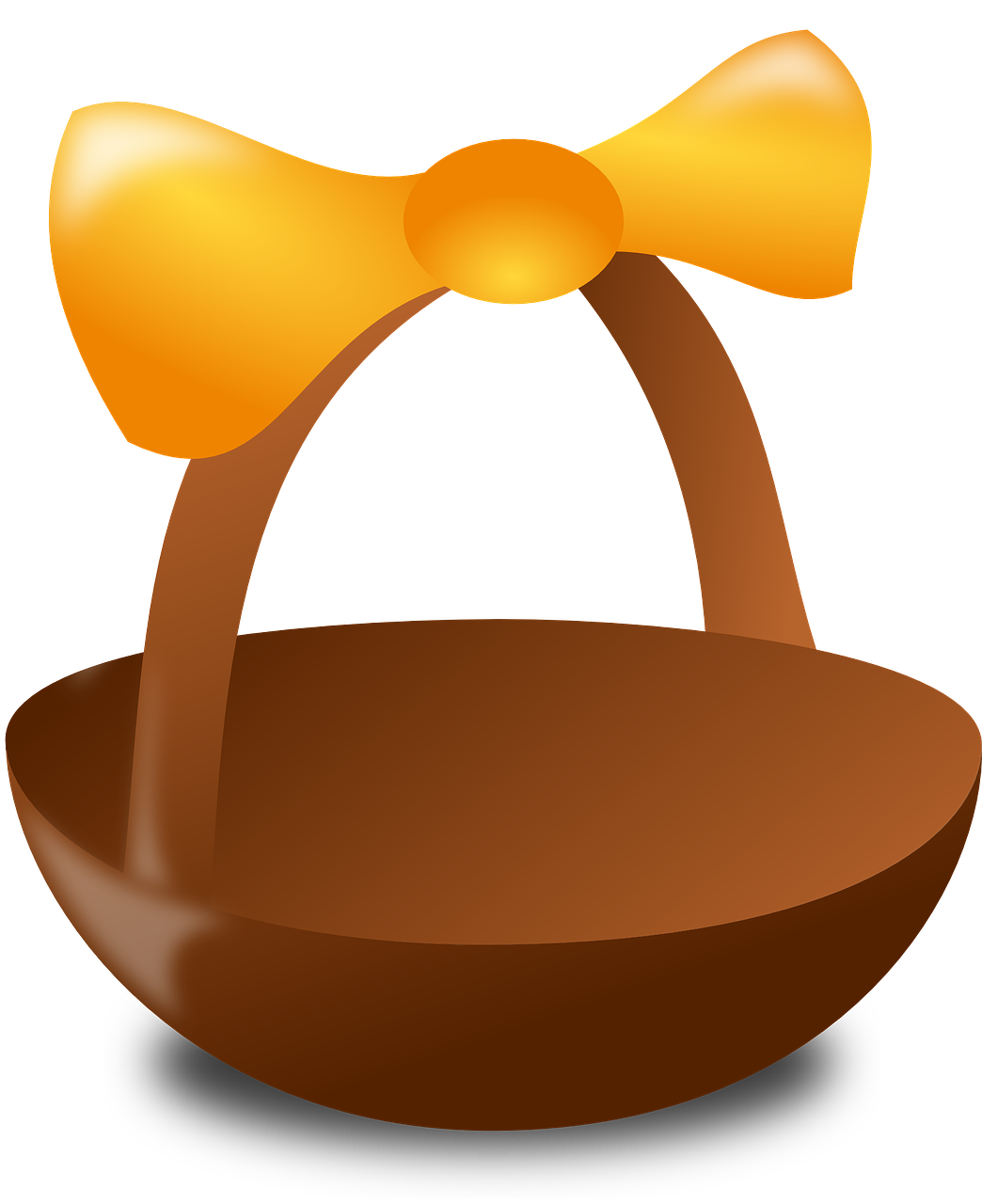 Easter Egg Basket Clip Art (1044x1280), Png Download