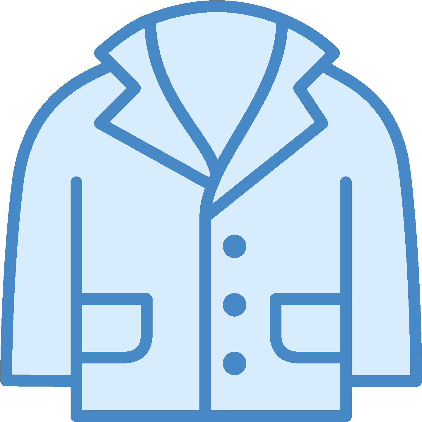 Blouse De Docteur En Laboratoire Icon - Batas De Laboratorio Dibujo (1600x1600), Png Download