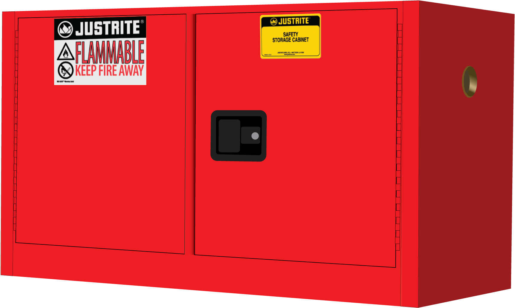 Sure-grip® Ex Piggyback Flammable Safety Cabinet, 17 - Adb Hoist Ring Stainless Steel 1.250k Lb 1-2-13 X .78 (1800x1118), Png Download