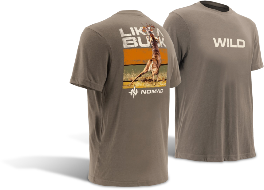 Ryan Kirby Nomad Wild Like A Buck Nomad - T-shirt (1000x704), Png Download