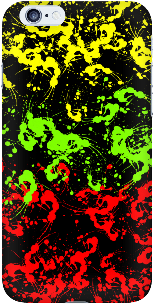 Rasta Paint Splatter Phone Case - Paint (1024x1024), Png Download