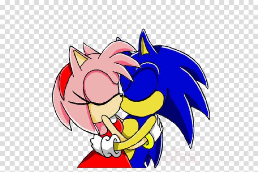 Download Sonic The Hedgehog And Amy Kiss Clipart Amy - Wrigley Field (900x600), Png Download