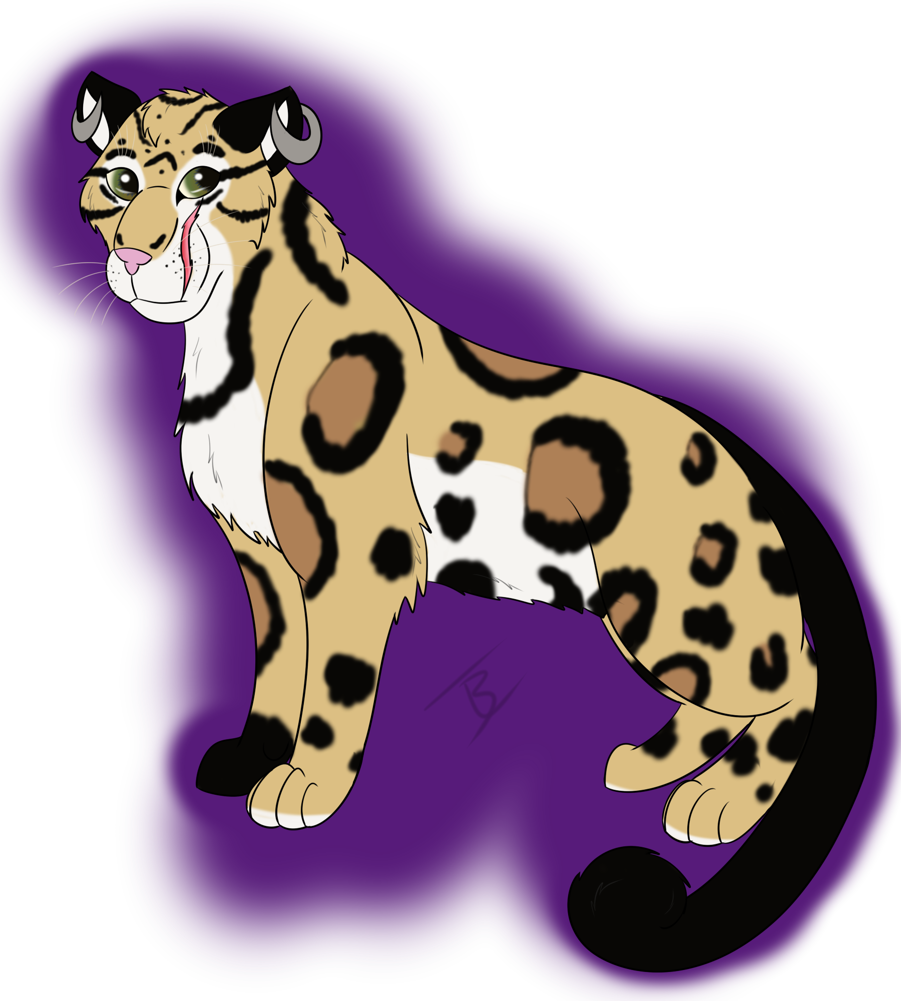 Masquerade - Clouded Leopard (1800x2000), Png Download