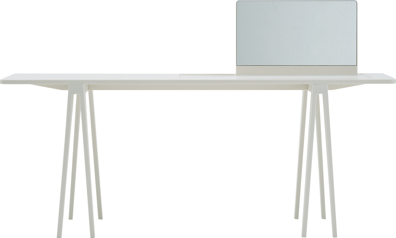 Console With Mirror By Ronan And Erwan Bouroullec - Folding Table (1266x761), Png Download