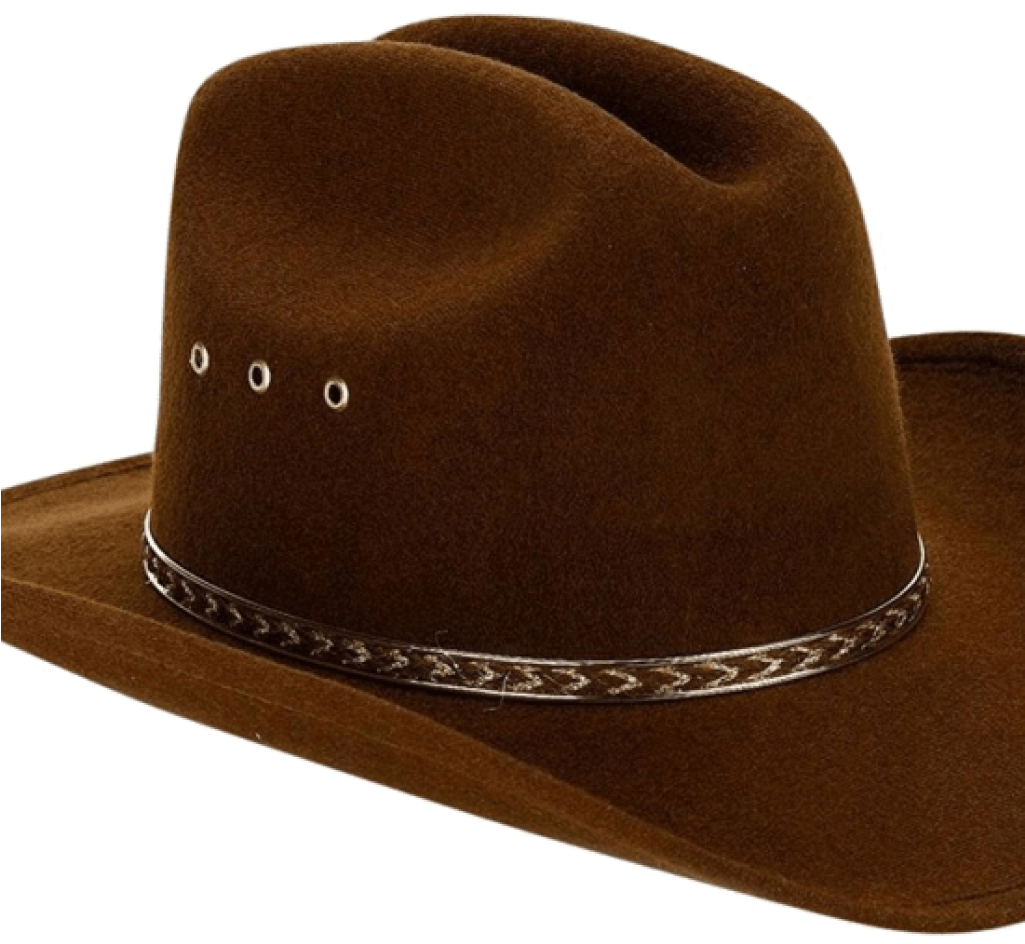 Cowboy Hat Transparent Background Cowboy Hat Transparent - Western Child Cowboy Hat For Kids Brown One Size (elastic (1024x1024), Png Download