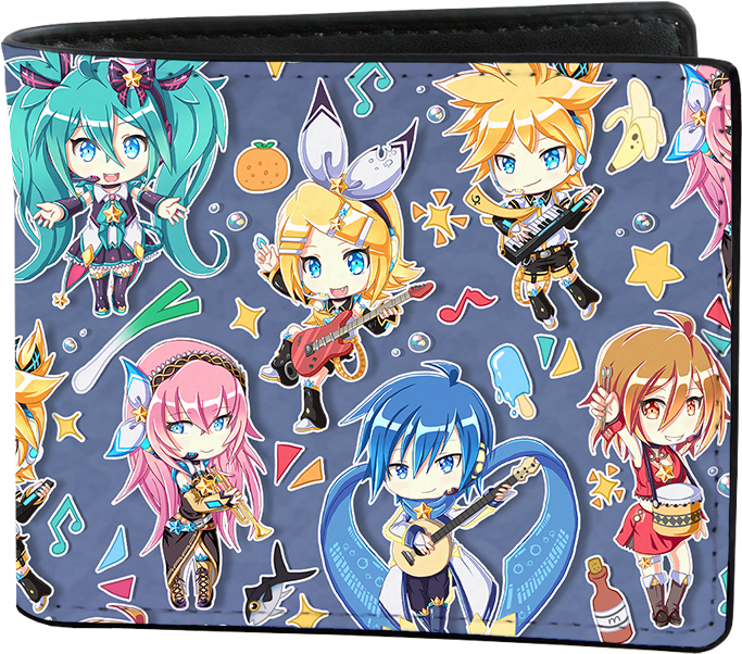 Star Magic Miku And Friends Wallet - Wallet (1000x1000), Png Download