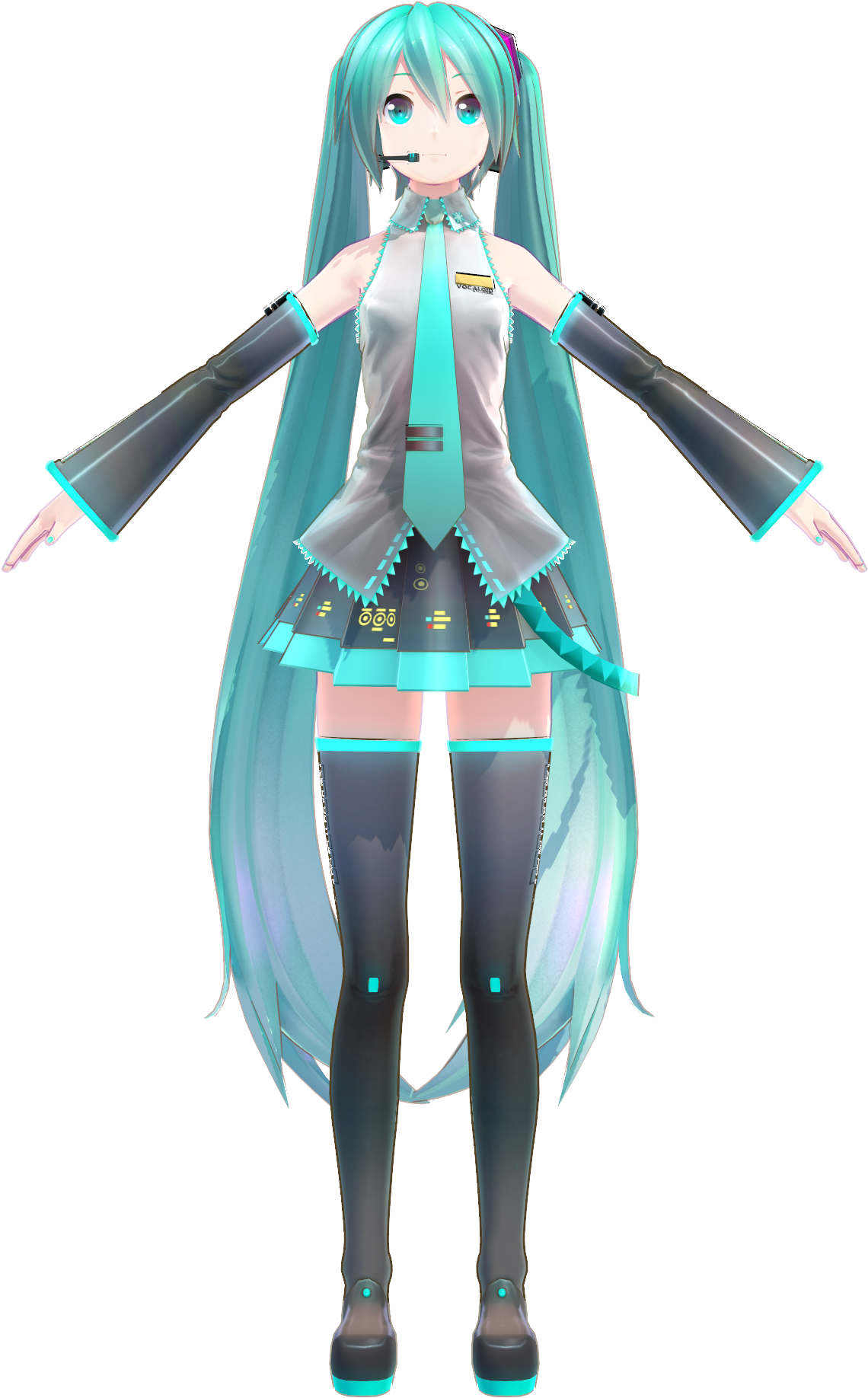 Transparent Hatsune Miku Hair Png