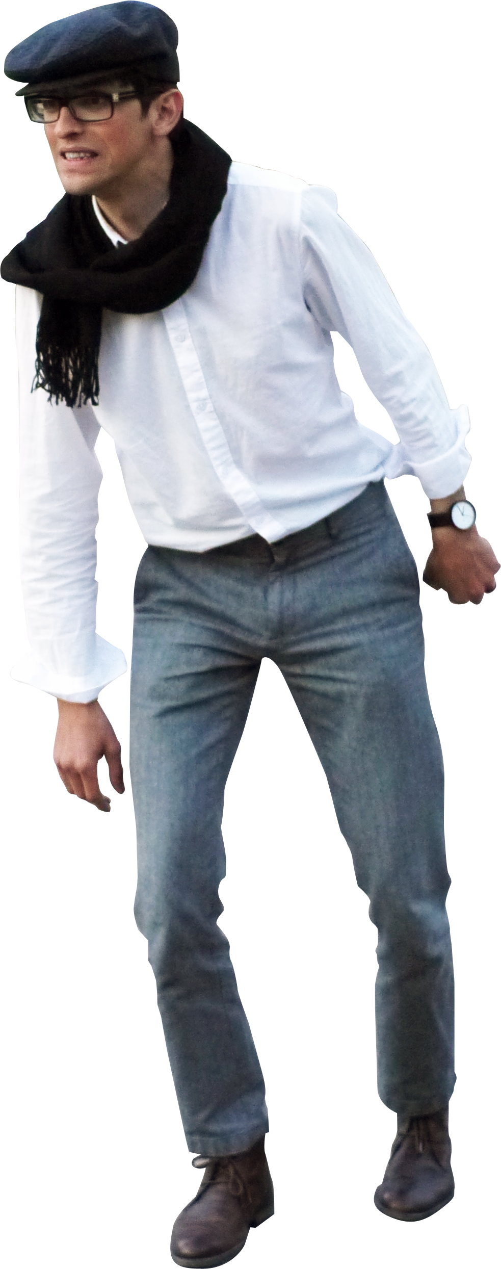 #159 - Skalgubbar Walking Back Png (983x2489), Png Download