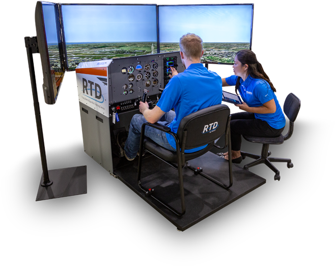 Flight Simulation - Frasca International (700x581), Png Download