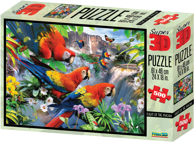 Ng Flight Of The Macaw - 3d Puzzles South Africa (700x526), Png Download