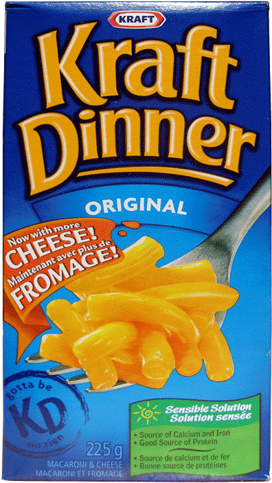 Kraft Macaroni & Cheese - Kraft Dinner 3 Cheese (714x714), Png Download