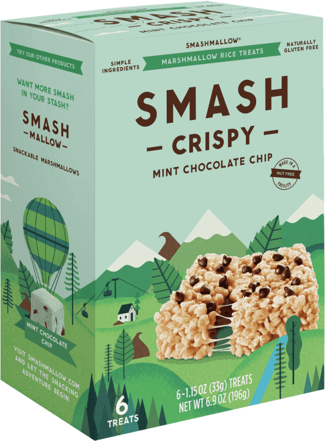 Marshmallow Rice Treats - Smashmallow Crispy (960x960), Png Download