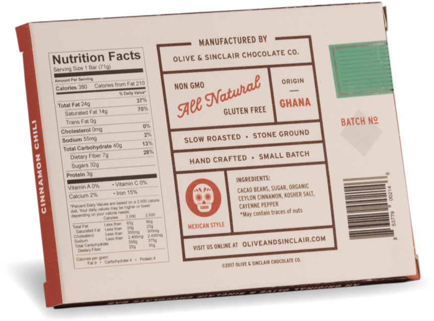 Mexican-style Cinnamon Chili Chocolate Bar (1000x750), Png Download