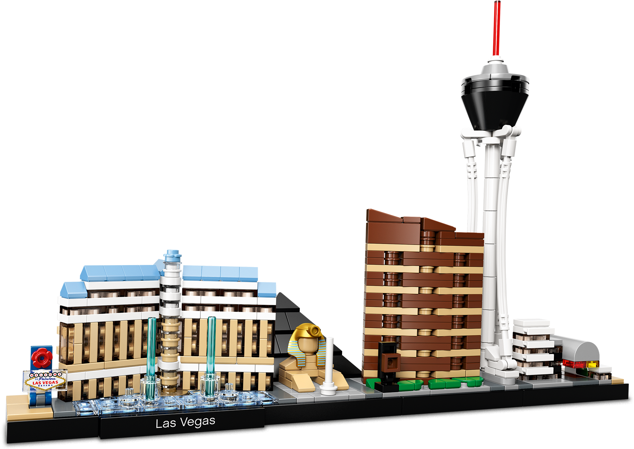 Lego Architecture Las Vegas (3641x2048), Png Download