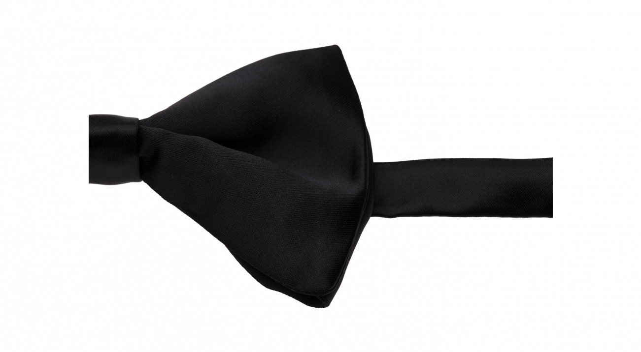 Black Bow Tie Black Bow Tie - Leather (1300x1400), Png Download