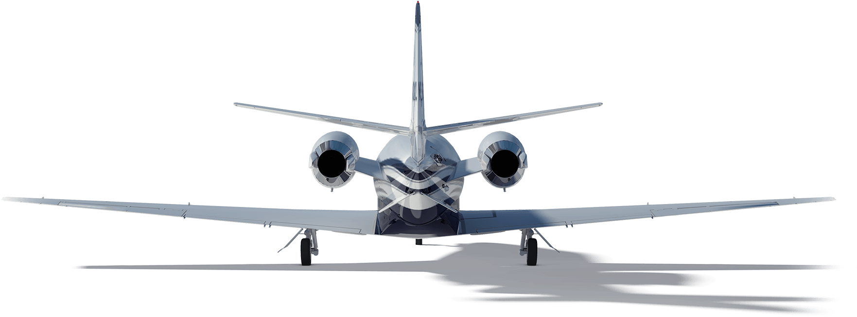 Move Your Mouse Over The Image To Pause - Plane Back View Png (1799x675), Png Download