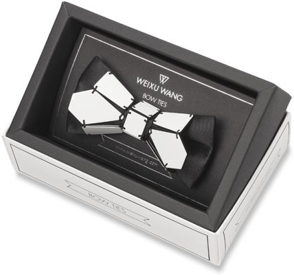 Black White Bow Tie - Clothing (595x595), Png Download