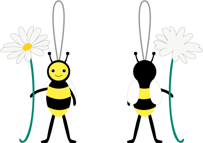 Felt-bee - Honeybee (700x700), Png Download