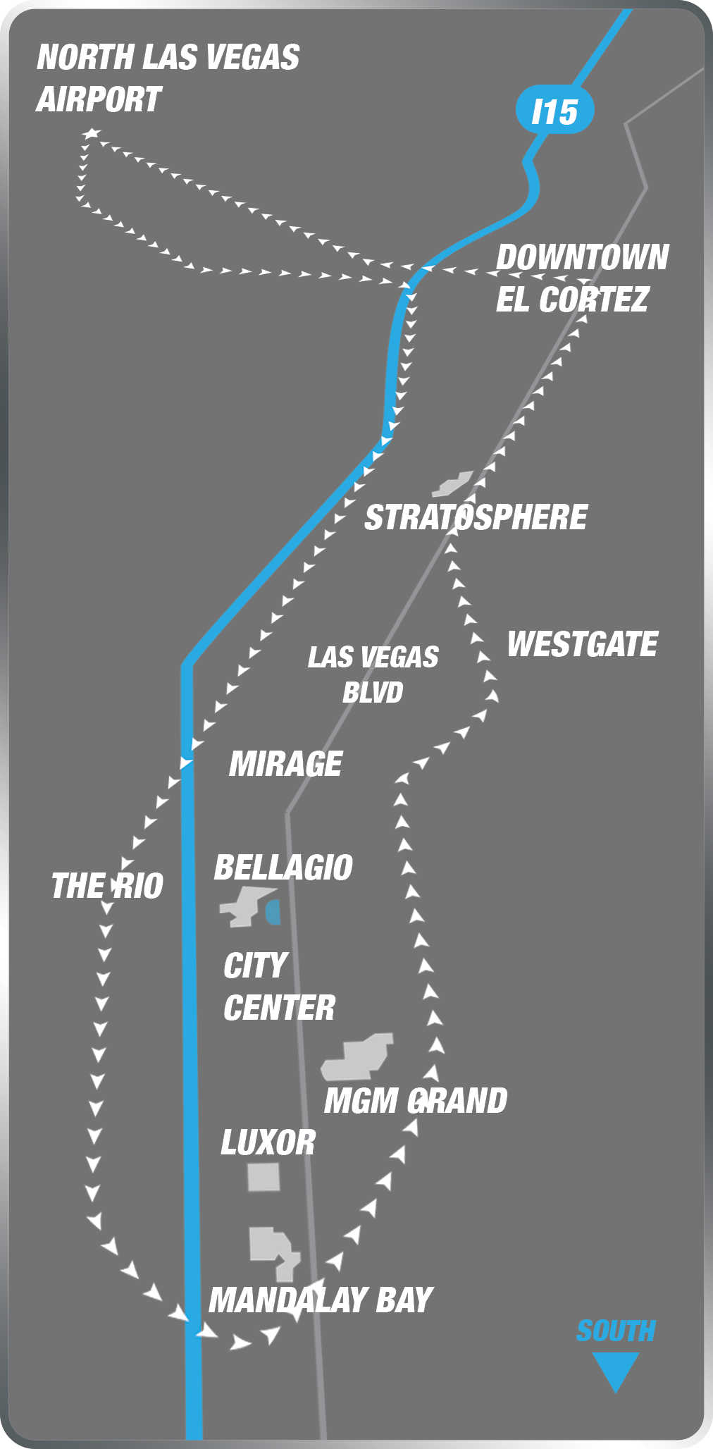 Ultimate Las Vegas Strip Wedding Package - Las Vegas (1012x2056), Png Download