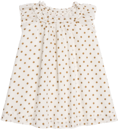 Goldina Dress Golden Dots - Dress (600x600), Png Download