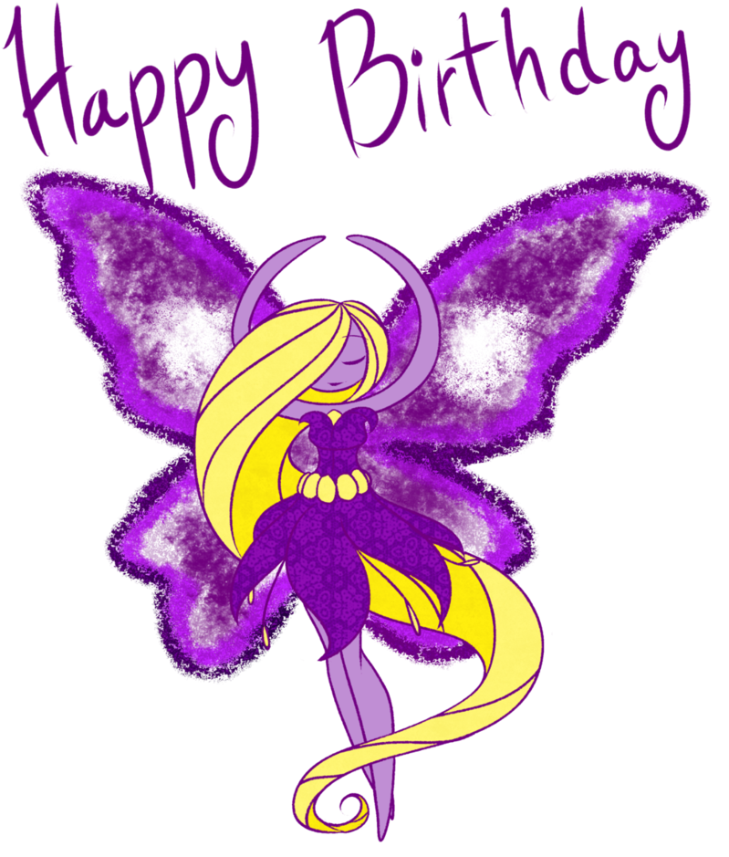 The Fairy Goddess In My World Mom - Happy Birthday Mom Image Purple (829x964), Png Download
