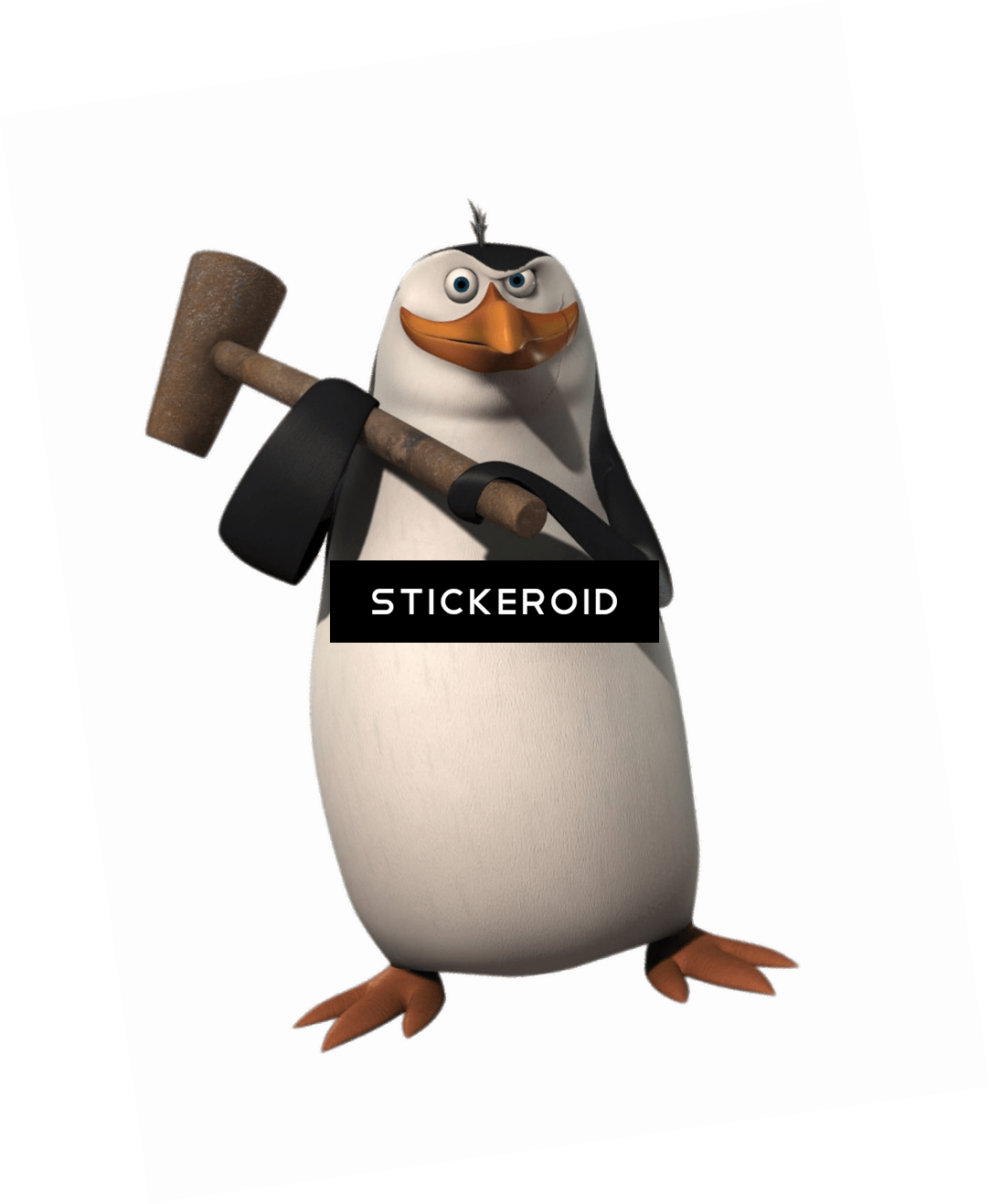 Thor Battle Hammer - Penguins Of Madagascar Stickers (1083x1317), Png Download
