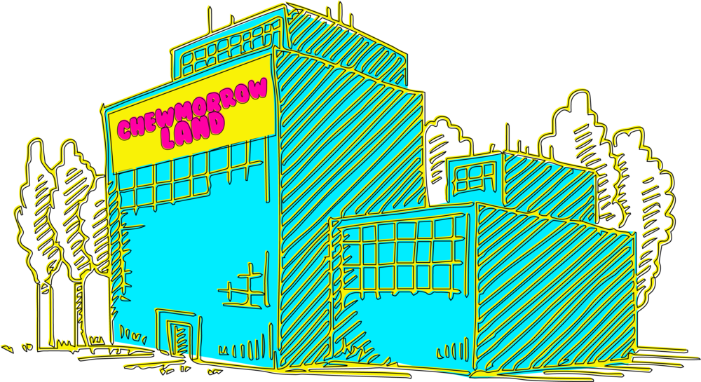 Chewmorrowland Building - Building (1000x545), Png Download