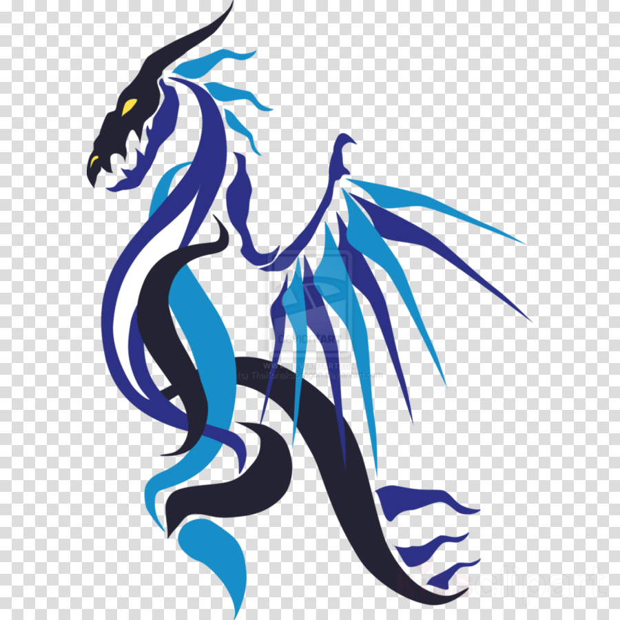 Blue Flame Dragon Png Clipart Dragon Clip Art - Blue Flame Dragon (900x900), Png Download