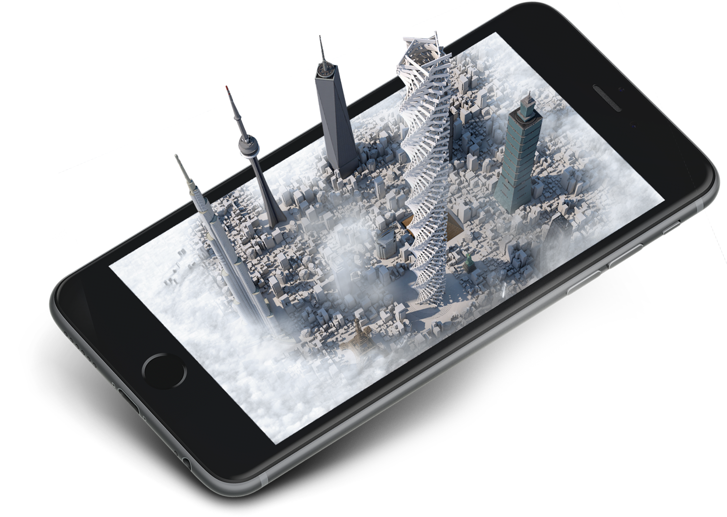 Get The Free App - Virtual Reality Mobile App (2507x1673), Png Download