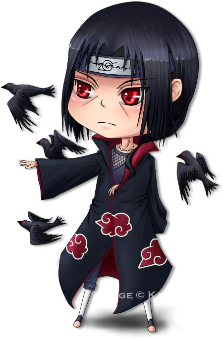 Clip Art Transparent Chibi Transparent Itachi - Chibi Naruto Png Itachi (495x734), Png Download