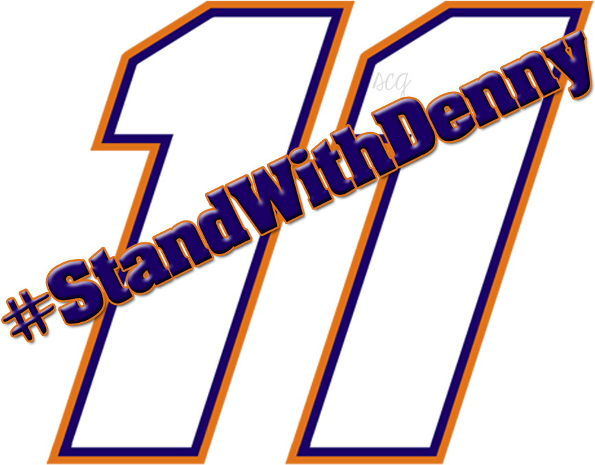#standwithdenny Denny Hamlin Nascar Sprint, Ravens, - Denny Hamlin 11 Logo (894x700), Png Download