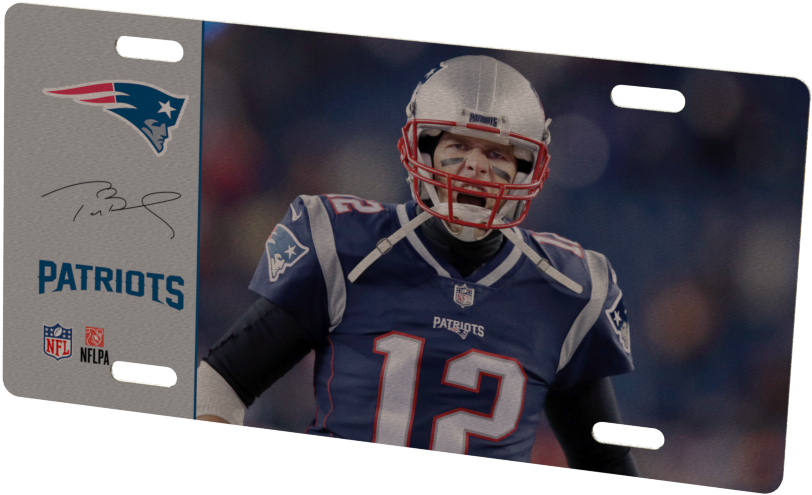 New England Patriots Tom Brady Metal Photo - New England Patriots (1024x768), Png Download