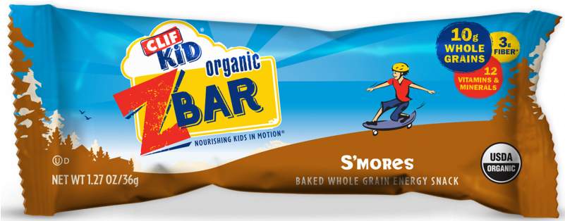 Clif Kid Bar Smores Png Organic Brownie Baked Cartoon (800x800), Png Download