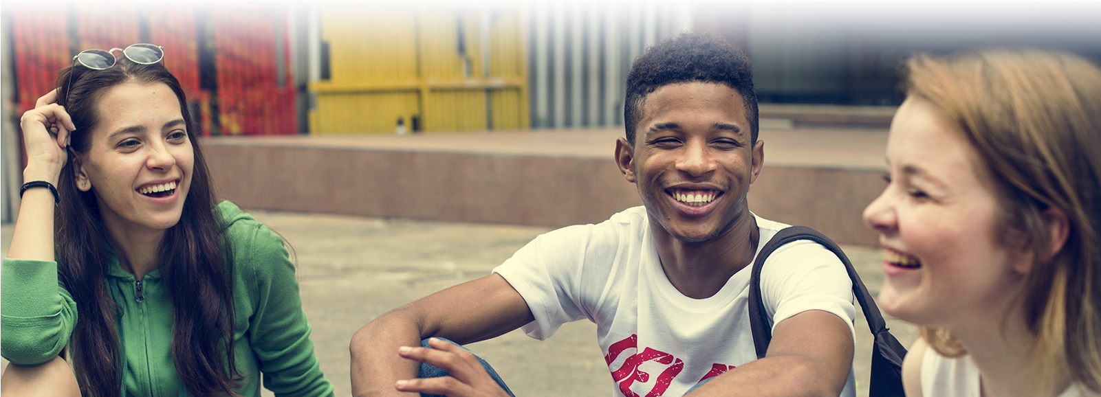 Talk Out Loud Banner - Stock Photo Of Teens (1600x615), Png Download