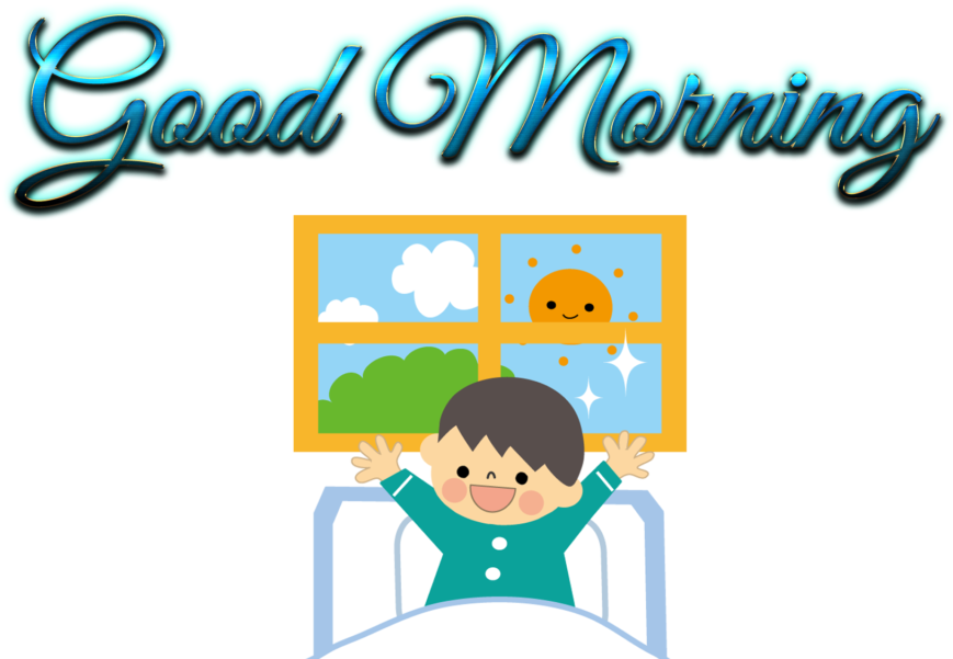Good Morning Stickers For Kids - Transparent Good Morning Png (1024x640), Png Download
